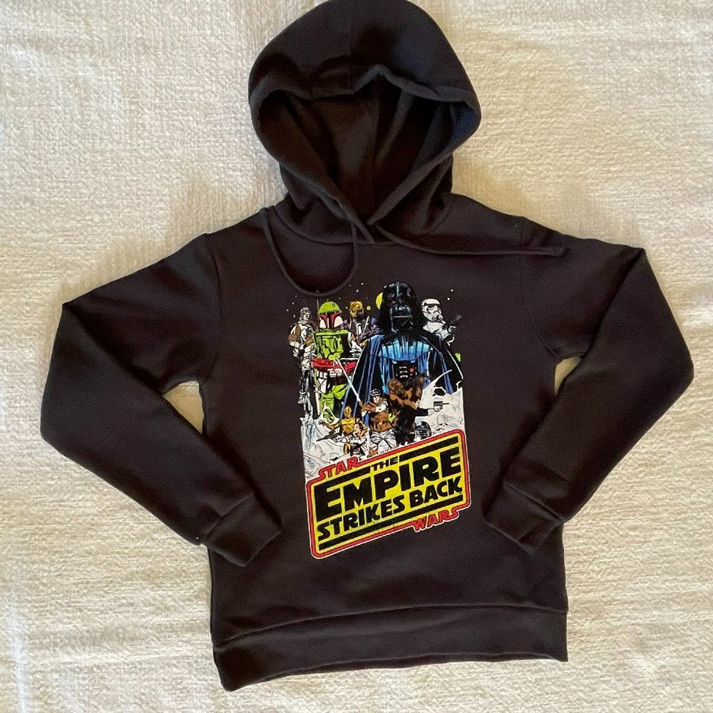 Retro Star Wars Empire Strikes Back Sweatshirt Black - Women's X-Small
